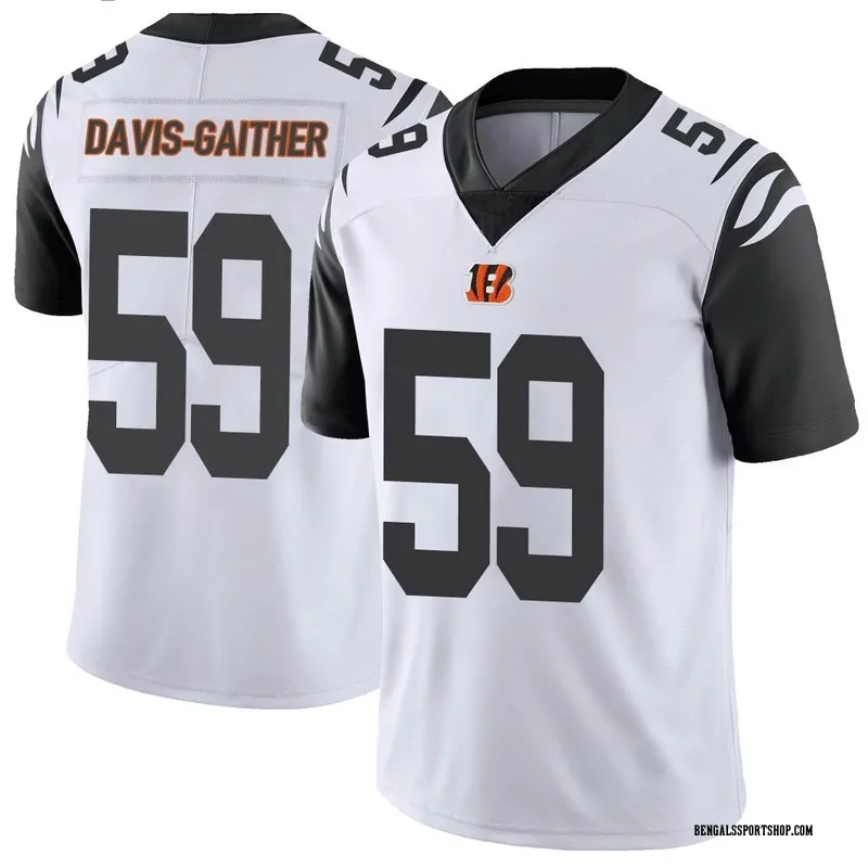 Men's Nike Akeem Davis-Gaither Black Cincinnati Bengals Game Player Jersey