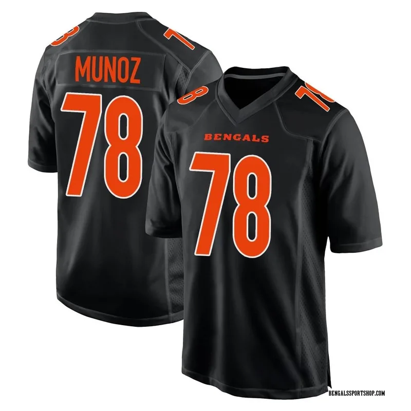 Men's Nike Cincinnati Bengals Anthony Munoz Black Fashion Jersey