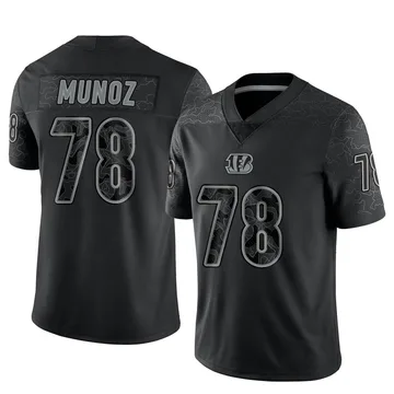 Men's Nike Cincinnati Bengals Anthony Munoz Black Reflective Jersey - Limited