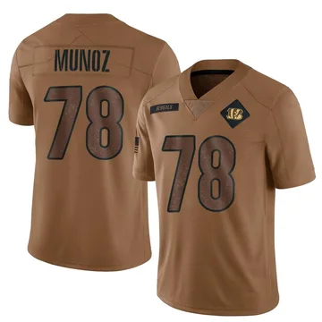 Men's Nike Cincinnati Bengals Anthony Munoz Brown 2023 Salute To Service Jersey - Limited