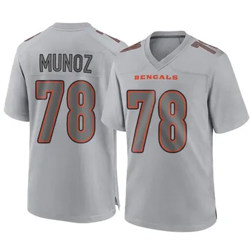 Men's Nike Cincinnati Bengals Anthony Munoz Gray Atmosphere Fashion Jersey - Game