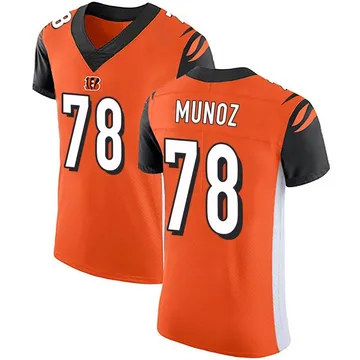 Men's Nike Cincinnati Bengals Anthony Munoz Orange Alternate Vapor Untouchable Jersey - Elite