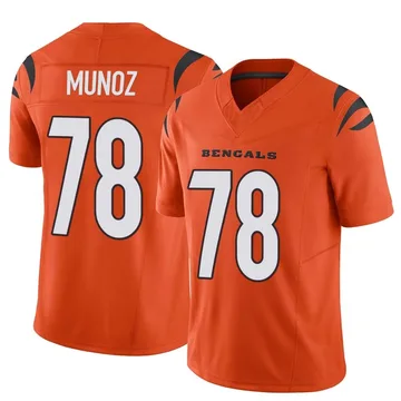 Men's Nike Cincinnati Bengals Anthony Munoz Orange Vapor F.U.S.E. Jersey - Limited