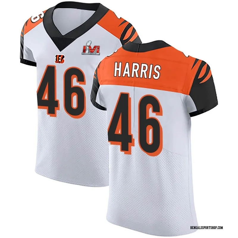 Men's Nike Cincinnati Bengals Clark Harris White Vapor Untouchable Super  Bowl LVI Bound Jersey - Elite