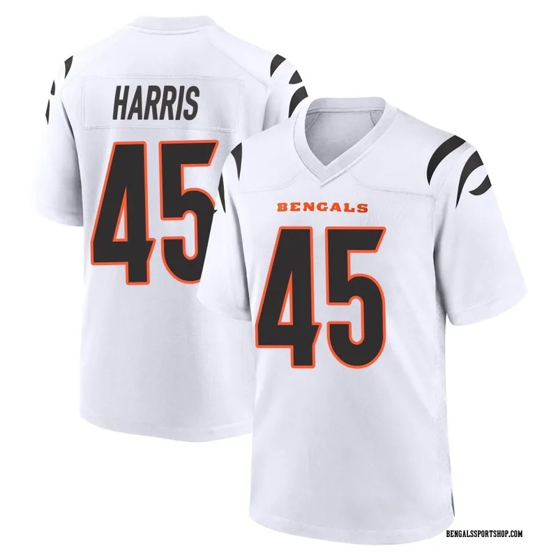 Darien Harris Player Issued & Signed Cincinnati Bengals #45 Nike