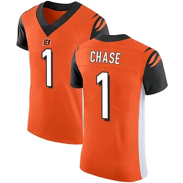 Jersey Ninja - Cincinnati Bengals Orange Ja'Marr Chase Crossover Hockey  Jersey