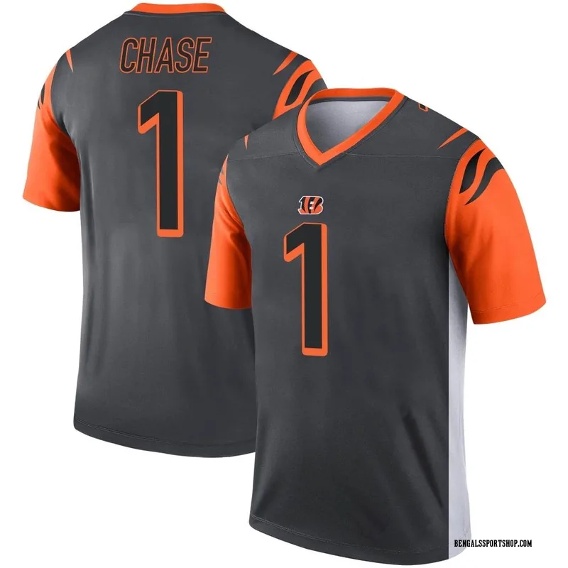 Men's Nike Ja'Marr Chase Gray Cincinnati Bengals Atmosphere Fashion Game  Jersey