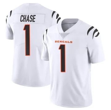 Men's Nike Ja'Marr Chase Black Cincinnati Bengals Vapor Untouchable Limited Jersey Size: Extra Large