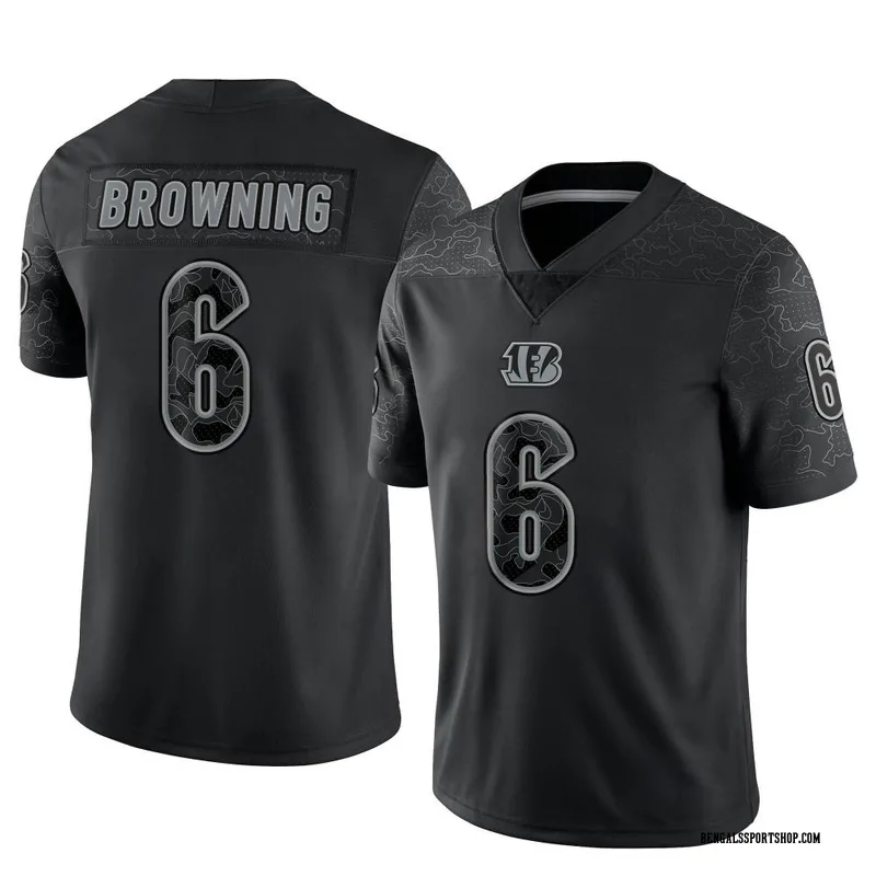 Men's Nike Jake Browning Black Cincinnati Bengals Game Jersey