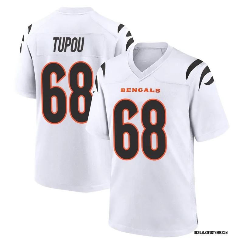 Men's Nike Josh Tupou Black Cincinnati Bengals Game Player Jersey