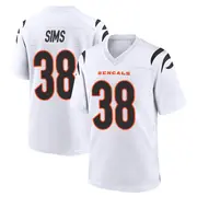 Nike Cincinnati Bengals No38 LeShaun Sims White Men's Stitched NFL Vapor Untouchable Limited Jersey