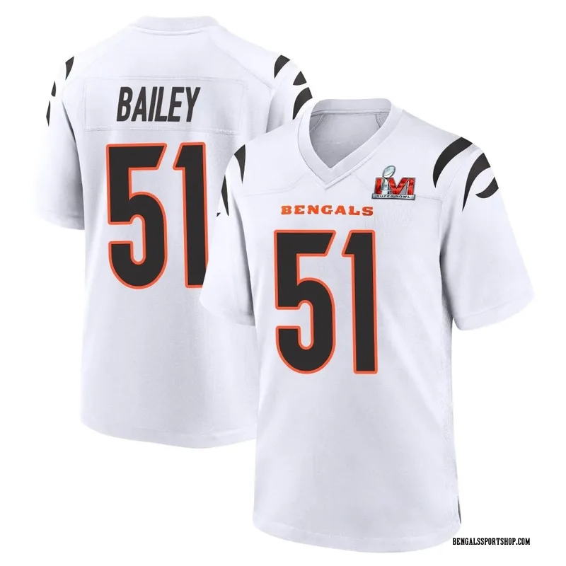 Men's Nike Cincinnati Bengals Markus Bailey White Vapor Untouchable Super  Bowl LVI Bound Jersey - Elite