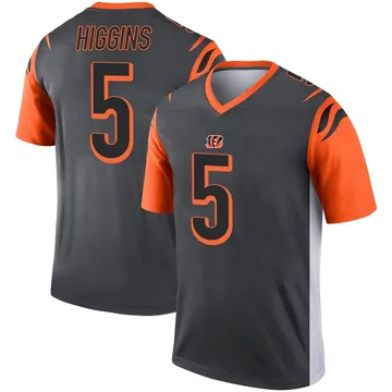 Cincinnati Bengals Nike Game Road Jersey - White - Tee Higgins - Mens