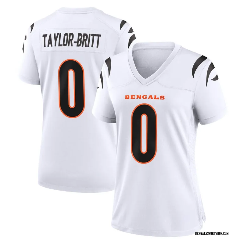 Women's Nike Cincinnati Bengals Cam Taylor-Britt White Jersey - Game