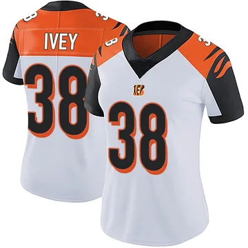 DJ Ivey Men's Nike White Cincinnati Bengals Game Custom Jersey Size: Extra Large