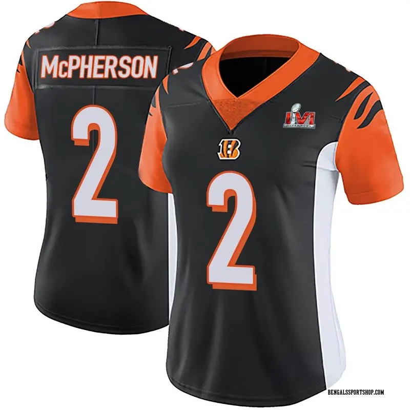 Men's Nike Evan McPherson Black Cincinnati Bengals Super Bowl LVI Bound  Game Fashion Jersey