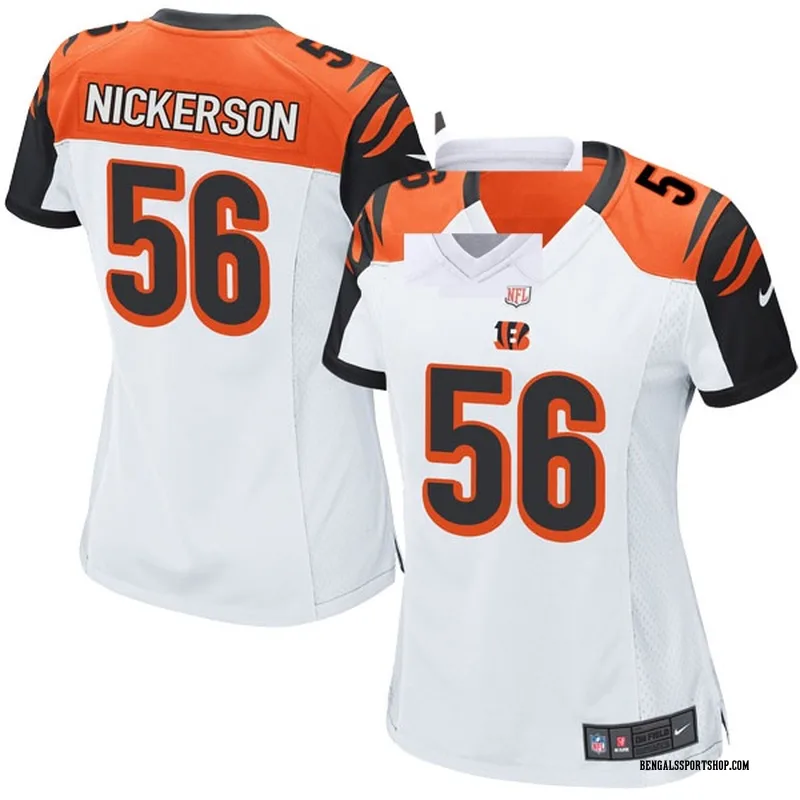 Women's Nike Cincinnati Bengals Hardy Nickerson White Jersey - Game