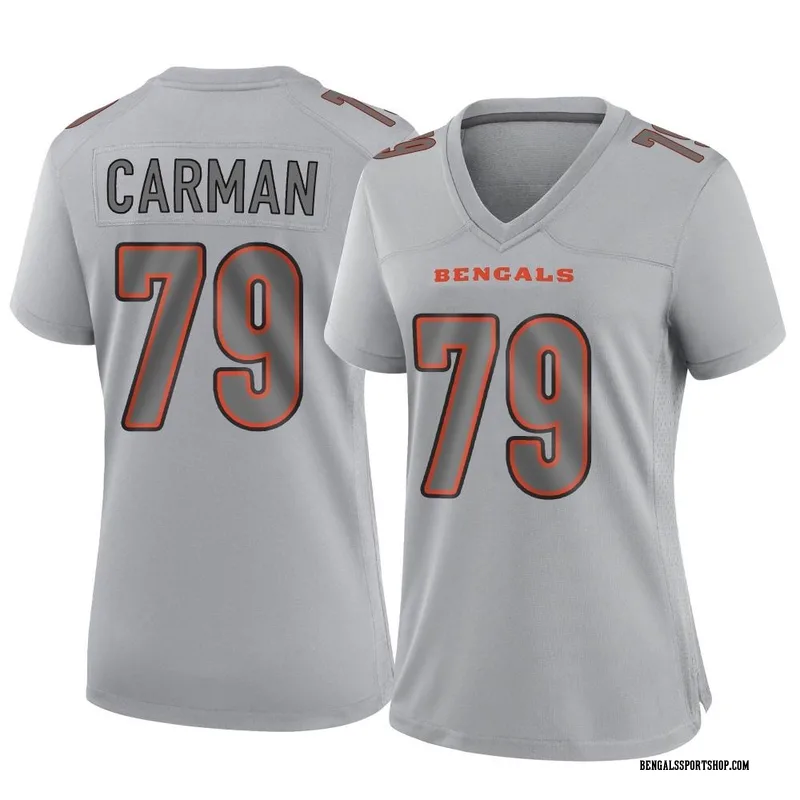 Men's Nike Jackson Carman Black Cincinnati Bengals Game Jersey