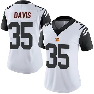 Jalen Davis 35 Cincinnati Bengals Super Bowl LVII Champions Men Game Jersey  - Black - Bluefink