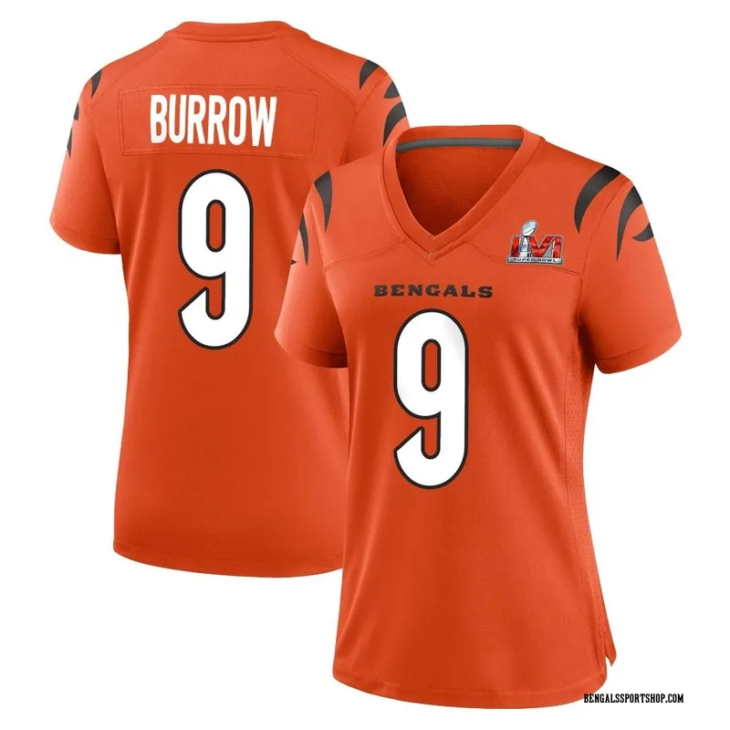 Men's Nike Joe Burrow Black Cincinnati Bengals Super Bowl LVI Bound Game  Fashion Jersey