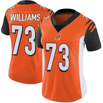 Men's Cincinnati Bengals #73 Jonah Williams Limited White Rush Vapor  Untouchable 100th Season Football Jersey Size S