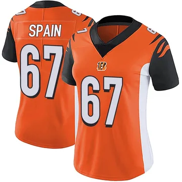 Men's Nike Quinton Spain Black Cincinnati Bengals Game Jersey