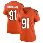 Men's Nike Trey Hendrickson Black Cincinnati Bengals Team Game Jersey