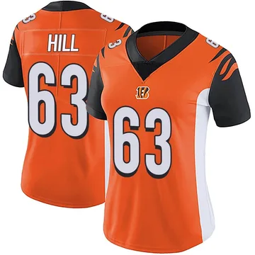 Men's Nike Trey Hill Black Cincinnati Bengals Game Jersey