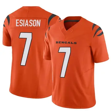 Women's Nike Cincinnati Bengals #7 Boomer Esiason Elite Orange Alternate  NFL Jersey Size S