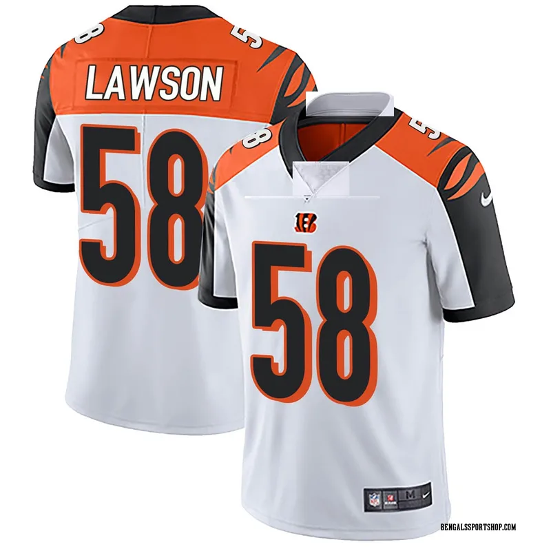 Youth Nike Cincinnati Bengals Carl Lawson White Vapor Untouchable ...