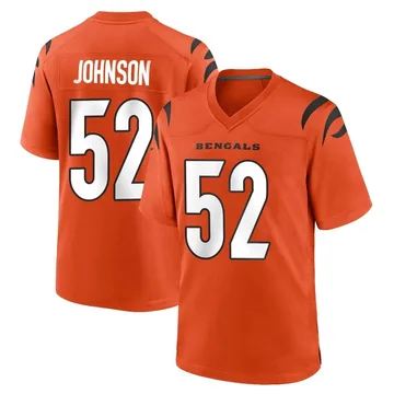 Youth Nike Cincinnati Bengals Cedric Johnson Orange Jersey - Game