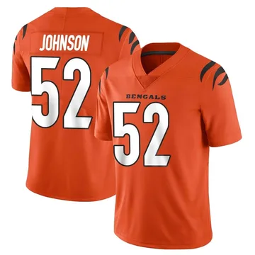 Youth Nike Cincinnati Bengals Cedric Johnson Orange Vapor Untouchable Jersey - Limited