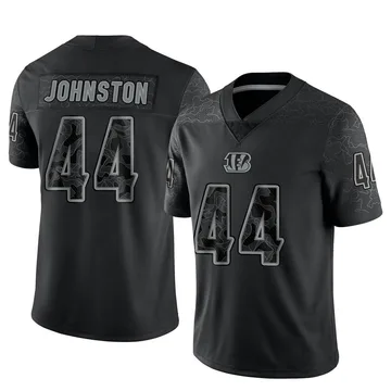 Clay Johnston White Cincinnati Bengals Game-Used #44 Jersey vs