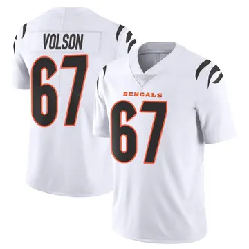 Men's Nike Cordell Volson Black Cincinnati Bengals Game Player Jersey Size: Extra Large
