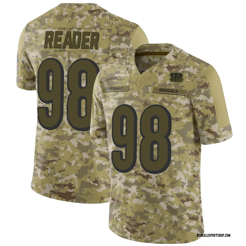 Youth Nike Cincinnati Bengals D.J. Reader Camo 2018 Salute to Service ...