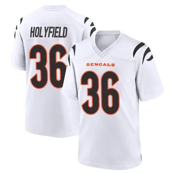 Elijah Holyfield Cincinnati Bengals Men's Orange Name & Number Logo T-Shirt  