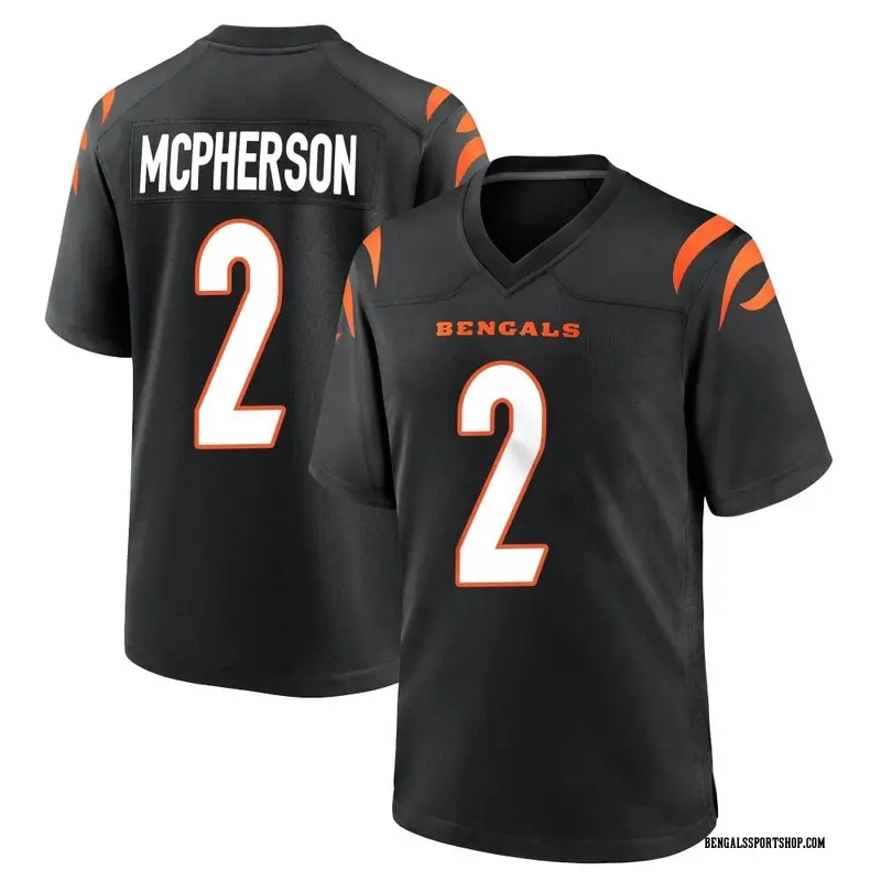 Youth Nike Cincinnati Bengals Evan McPherson Black Team Color Jersey - Game