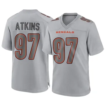 Nike Cincinnati Bengals #97 Geno Atkins Black Team Color Men's Stitched NFL  100th Season Vapor Limited Jersey