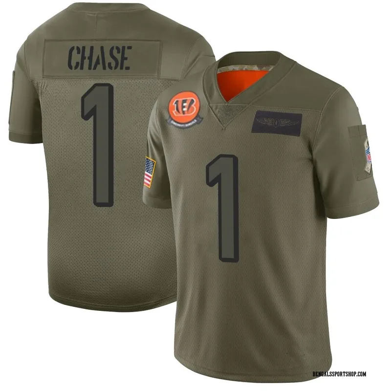 Youth Cincinnati Bengals Ja'Marr Chase Nike Gray Atmosphere Game Jersey