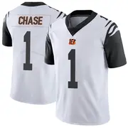 Youth Nike Cincinnati Bengals Ja'Marr Chase White Color Rush Vapor