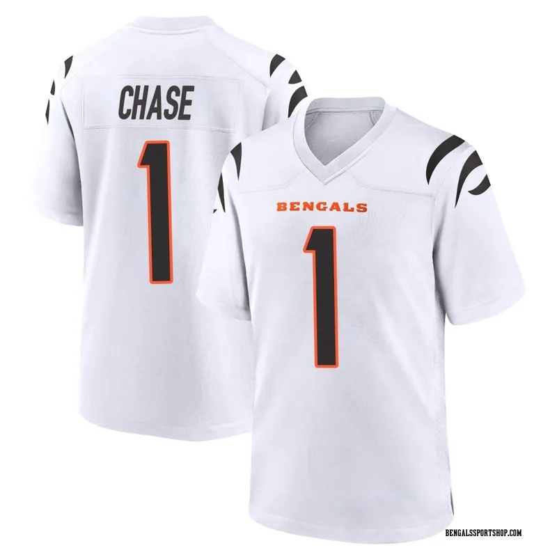 Ja'Marr Chase Cincinnati Bengals Youth Legend White Color Rush T-Shirt