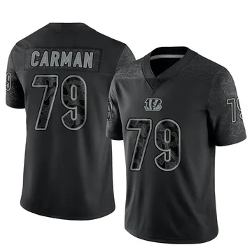 Jackson Carman Name & Number Game Day V-Neck T-Shirt - Black - Tshirtsedge