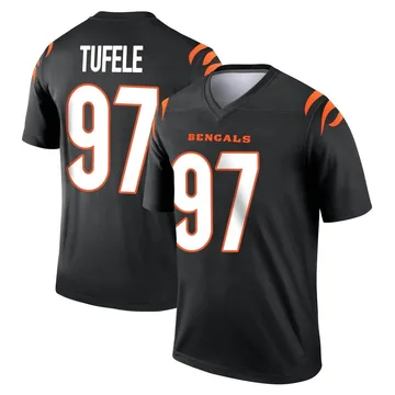 Youth Nike Cincinnati Bengals Jay Tufele Black Jersey - Legend