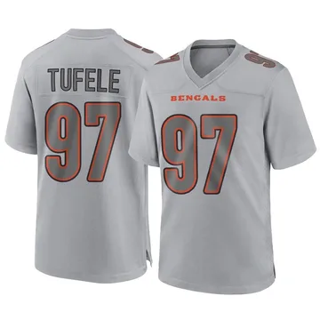 Youth Nike Cincinnati Bengals Jay Tufele Gray Atmosphere Fashion Jersey - Game