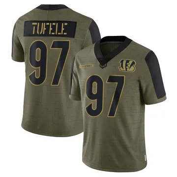 Jay Tufele 97 Cincinnati Bengals Super Bowl LVII Champions Youth Alternate  Game Jersey - Black - Bluefink