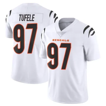 Youth Nike Cincinnati Bengals Jay Tufele White Vapor Untouchable Jersey - Limited