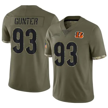 Jeff Gunter 93 Cincinnati Bengals Super Bowl LVII Champions Youth Alternate  Game Jersey - Black - Bluefink