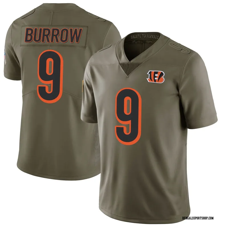 Nike Men's Cincinnati Bengals Joe Burrow #9 Atmosphere Grey Game Jersey