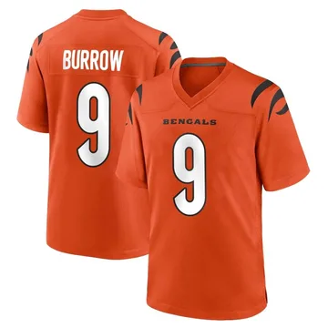 Nike Men's Cincinnati Bengals Joe Burrow #9 Atmosphere Grey Game Jersey