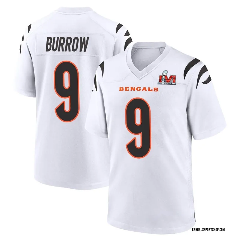 Men's Nike Joe Burrow Black Cincinnati Bengals Super Bowl LVI Bound Game  Fashion Jersey